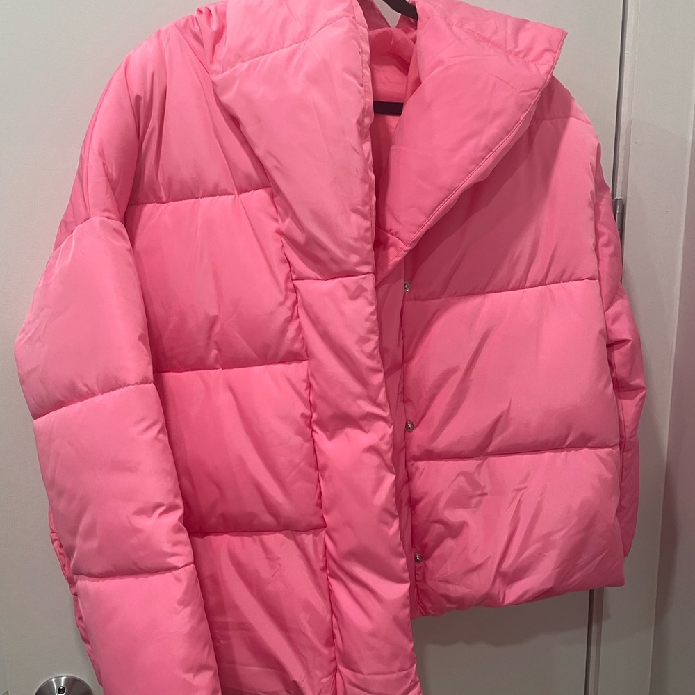 ASOS Pink Puffer Coat